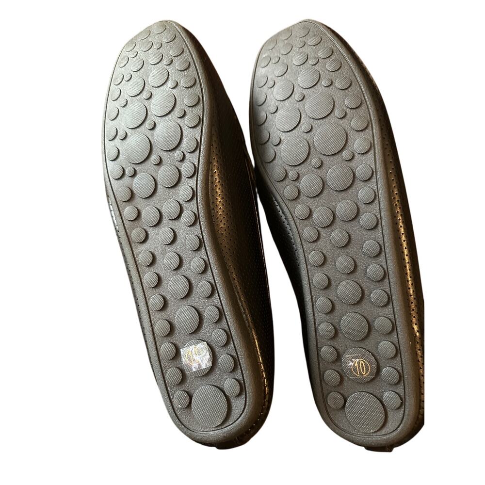 Journee Collection Women’s Loafers 10W Black‎ Moc Toe Slip-On Driving Shoes NIB - Picture 5 of 8